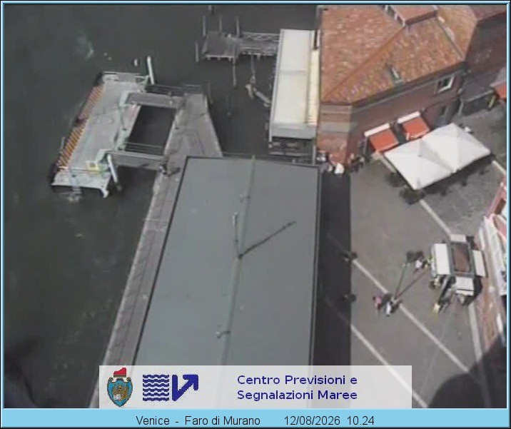 Archiv Foto Webcam Murano Hafen in Venedig