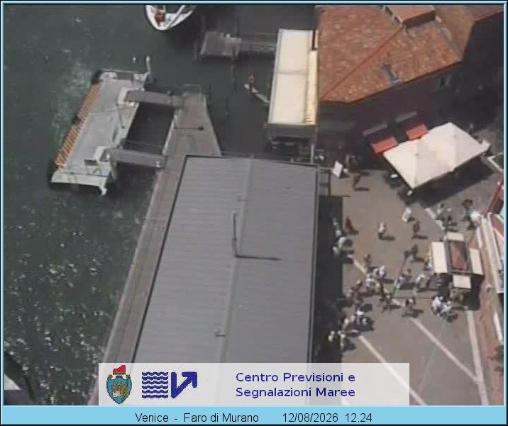 Archiv Foto Webcam Murano Hafen in Venedig