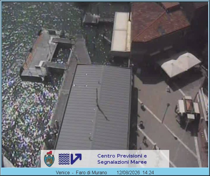 Archiv Foto Webcam Murano Hafen in Venedig