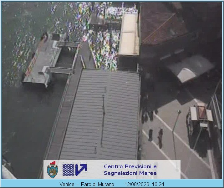 Archiv Foto Webcam Murano Hafen in Venedig