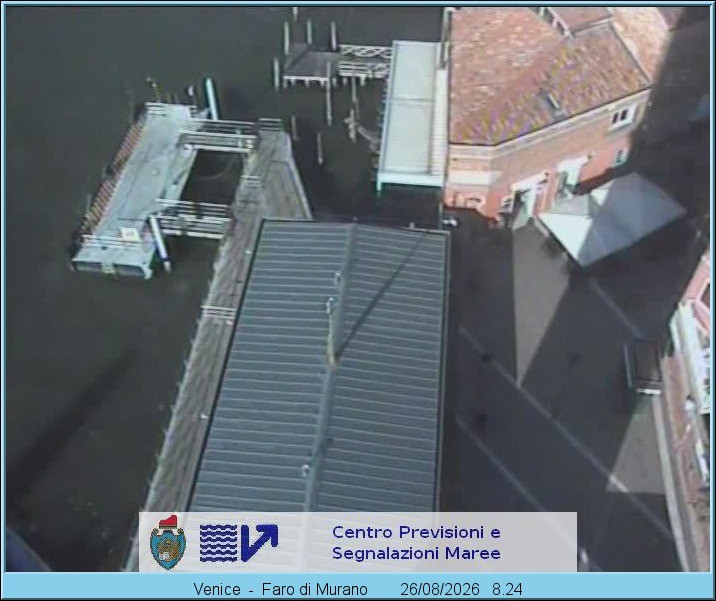 Archiv Foto Webcam Murano Hafen in Venedig