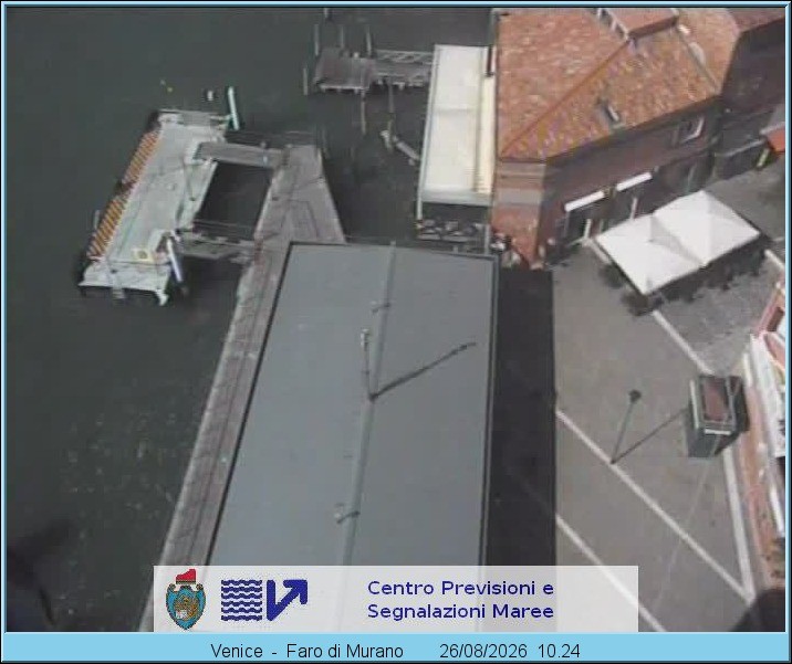 Archiv Foto Webcam Murano Hafen in Venedig