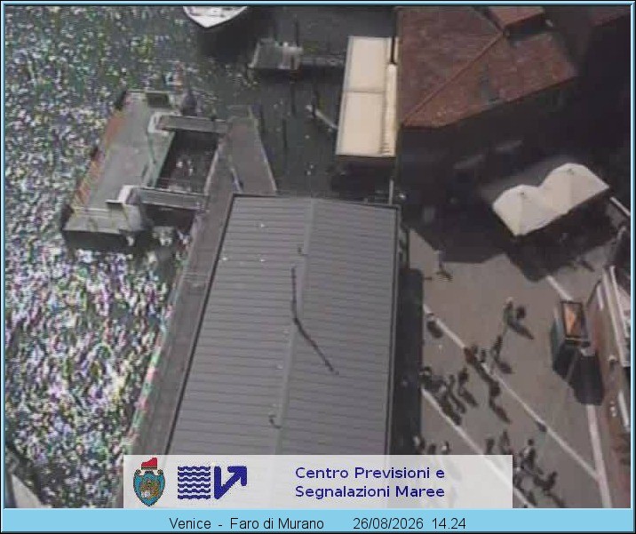 Archiv Foto Webcam Murano Hafen in Venedig