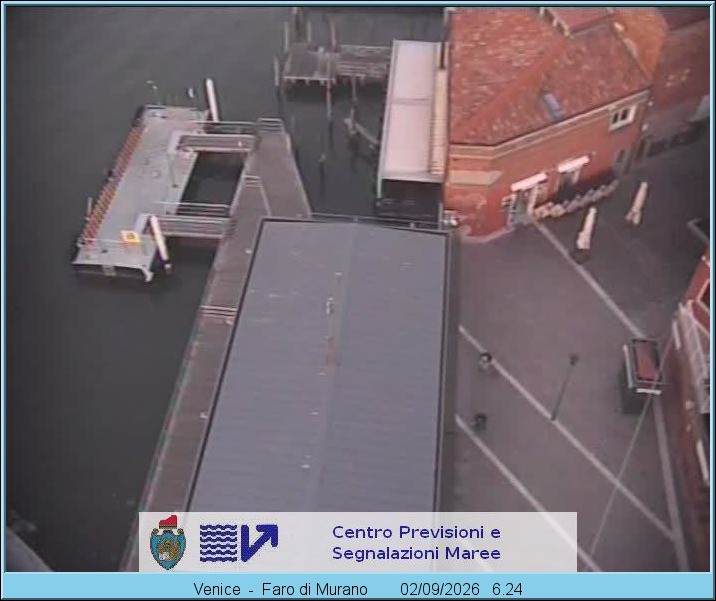 Archiv Foto Webcam Murano Hafen in Venedig