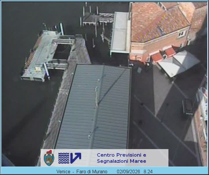 Archiv Foto Webcam Murano Hafen in Venedig