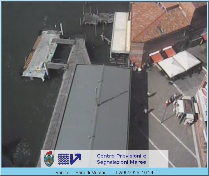 Archiv Foto Webcam Murano Hafen in Venedig