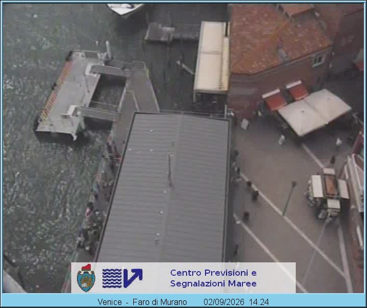 Archiv Foto Webcam Murano Hafen in Venedig