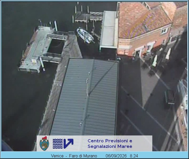 Archiv Foto Webcam Murano Hafen in Venedig