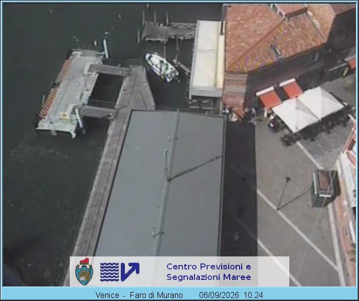 Archiv Foto Webcam Murano Hafen in Venedig