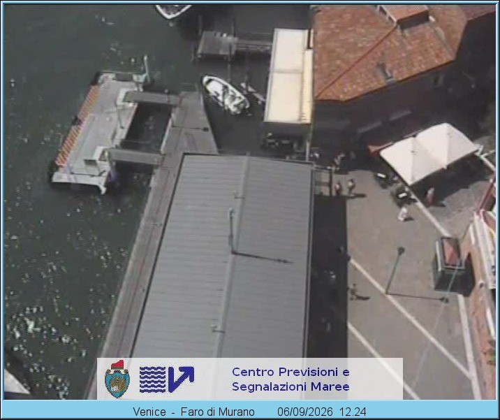 Archiv Foto Webcam Murano Hafen in Venedig