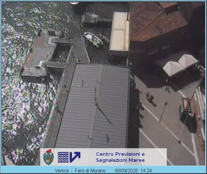 Archiv Foto Webcam Murano Hafen in Venedig