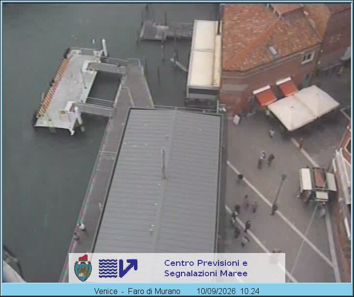 Archiv Foto Webcam Murano Hafen in Venedig