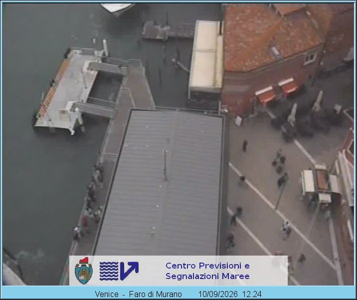 Archiv Foto Webcam Murano Hafen in Venedig
