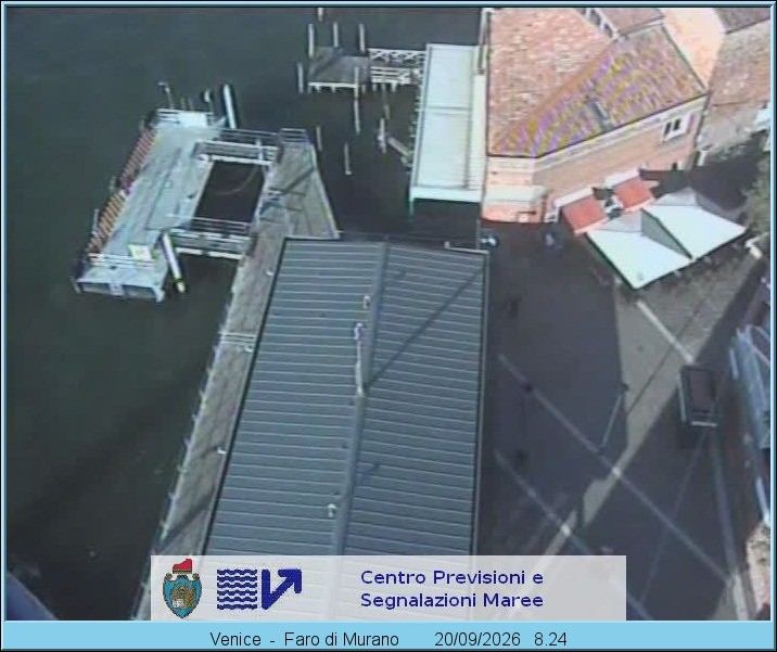 Archiv Foto Webcam Murano Hafen in Venedig
