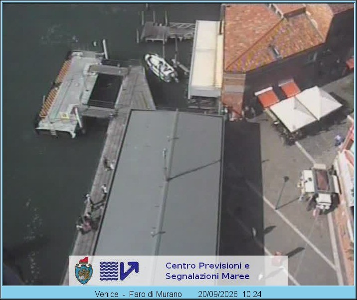 Archiv Foto Webcam Murano Hafen in Venedig
