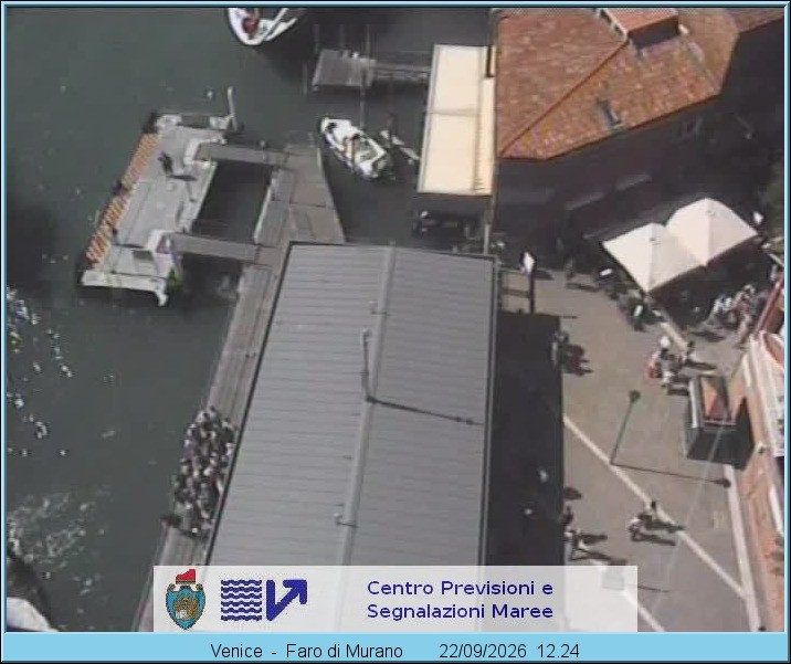 Archiv Foto Webcam Murano Hafen in Venedig