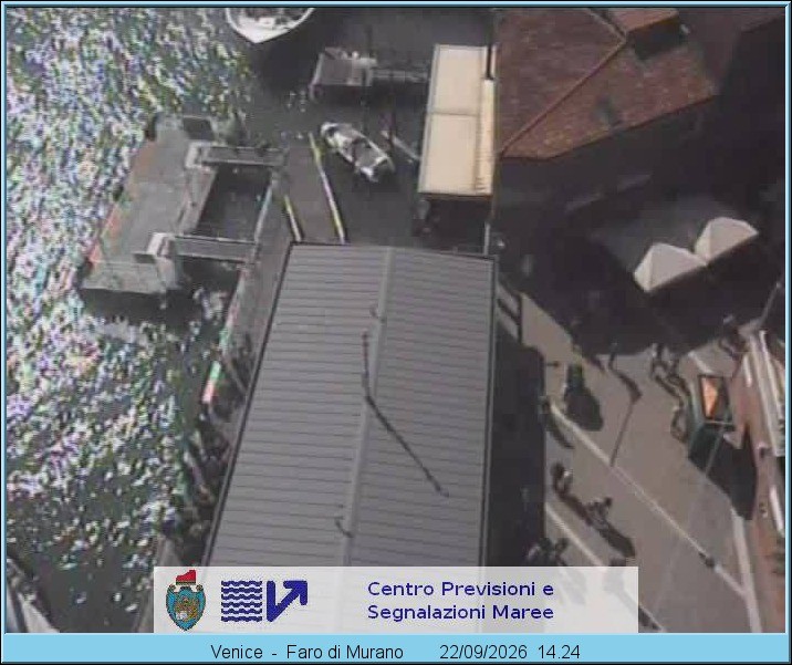 Archiv Foto Webcam Murano Hafen in Venedig