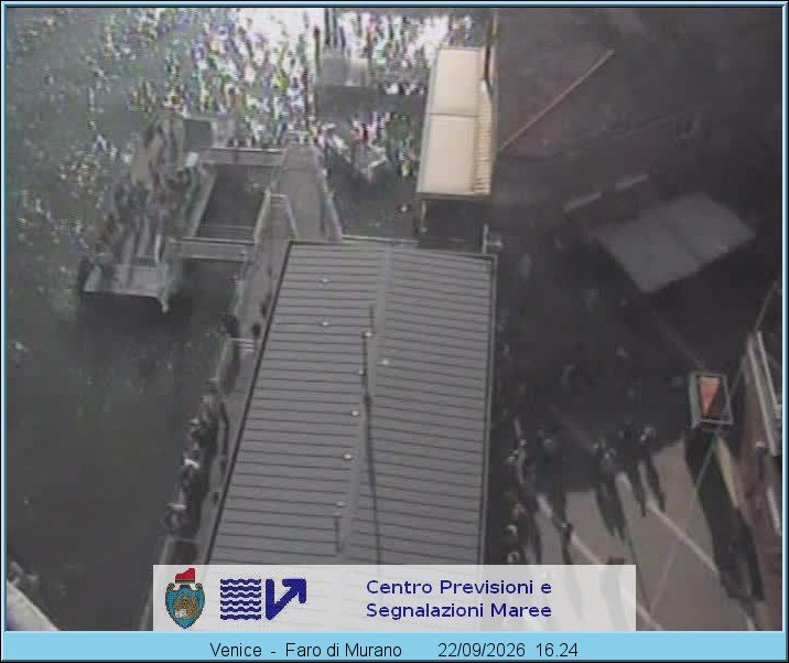 Archiv Foto Webcam Murano Hafen in Venedig