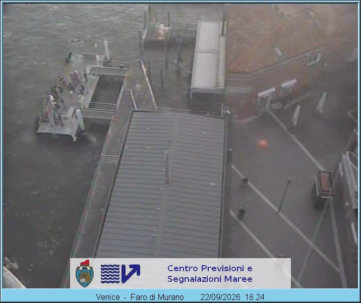 Archiv Foto Webcam Murano Hafen in Venedig