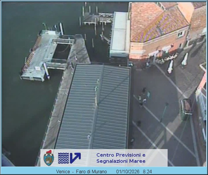 Archiv Foto Webcam Murano Hafen in Venedig
