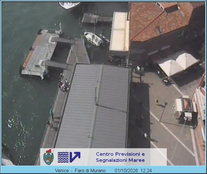 Archiv Foto Webcam Murano Hafen in Venedig