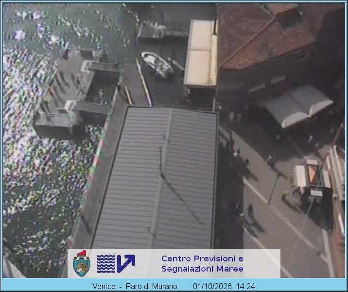 Archiv Foto Webcam Murano Hafen in Venedig