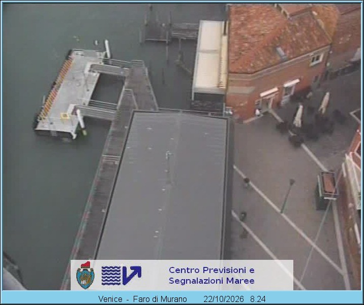 Archiv Foto Webcam Murano Hafen in Venedig