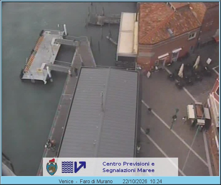 Archiv Foto Webcam Murano Hafen in Venedig