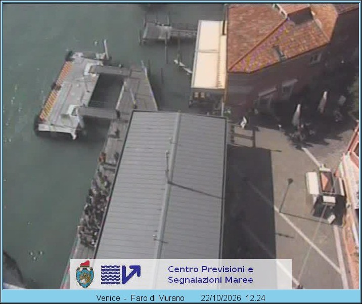 Archiv Foto Webcam Murano Hafen in Venedig
