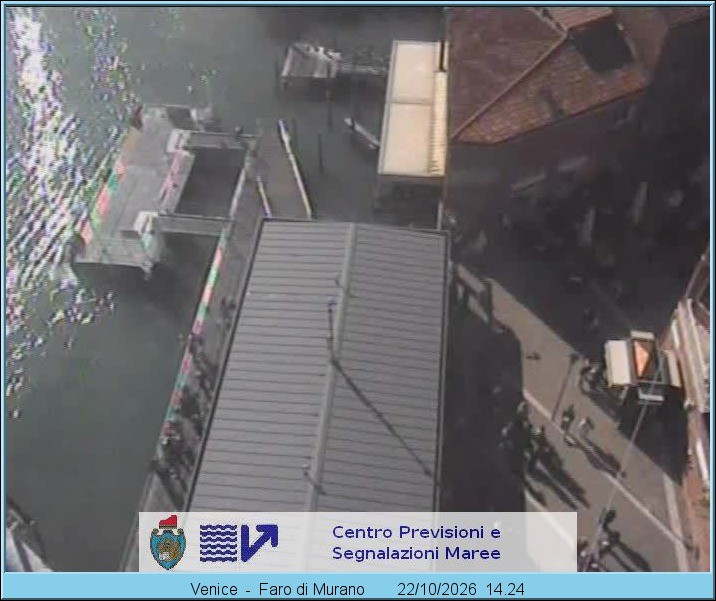 Archiv Foto Webcam Murano Hafen in Venedig