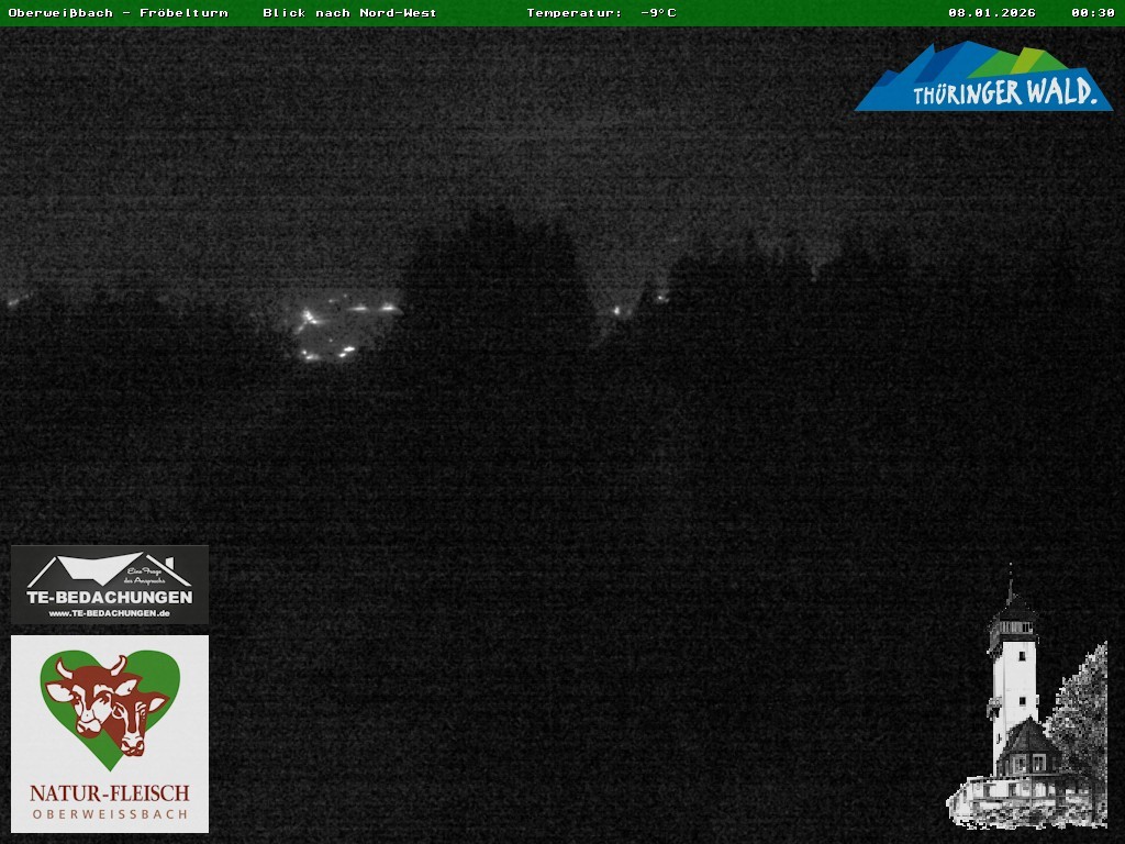 Archiv Foto Webcam Oberweissbach - Blick vom Fröbelturm