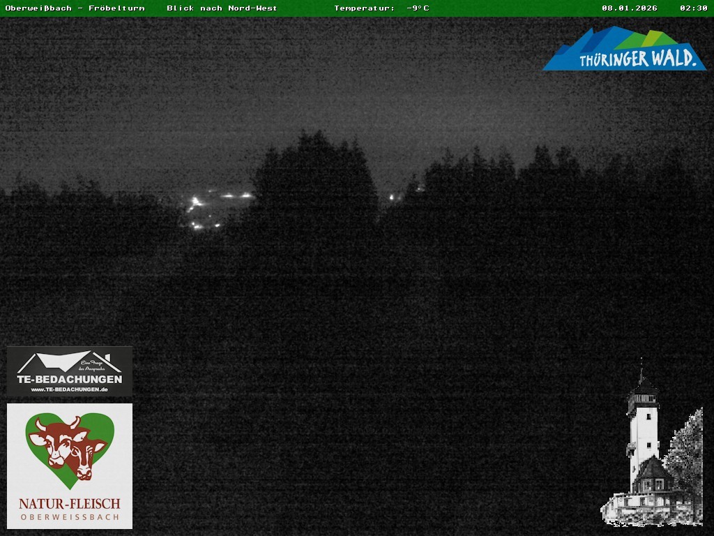 Archiv Foto Webcam Oberweissbach - Blick vom Fröbelturm