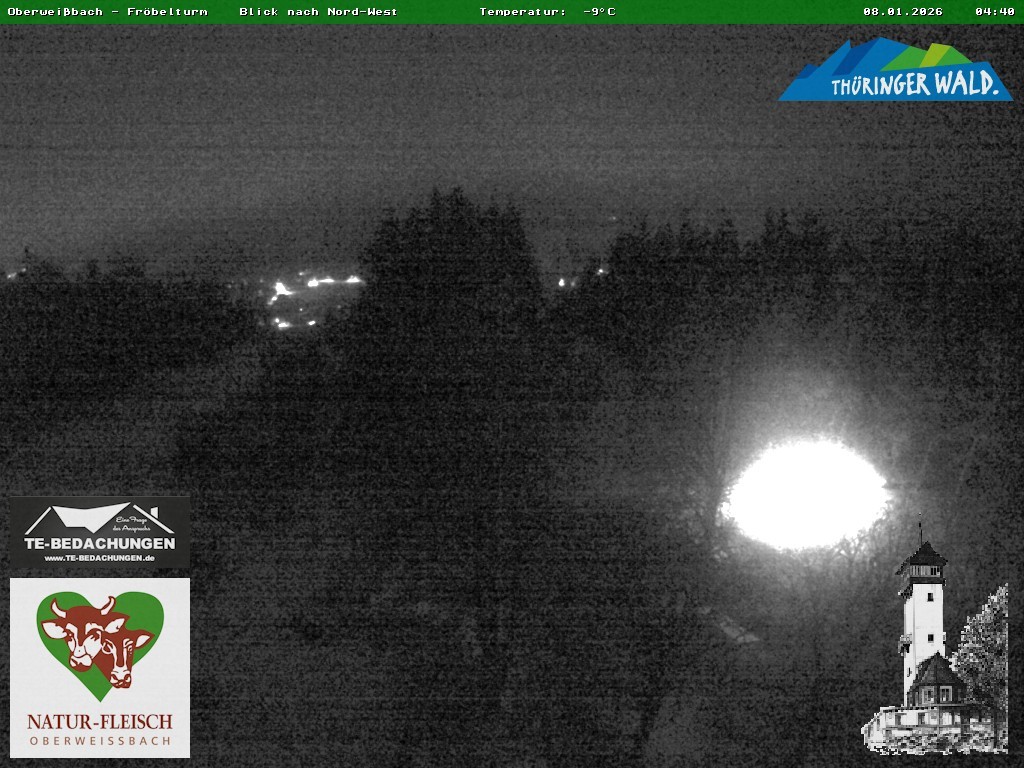 Archiv Foto Webcam Oberweissbach - Blick vom Fröbelturm