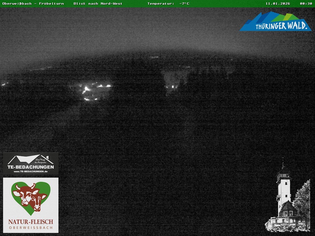 Archiv Foto Webcam Oberweissbach - Blick vom Fröbelturm