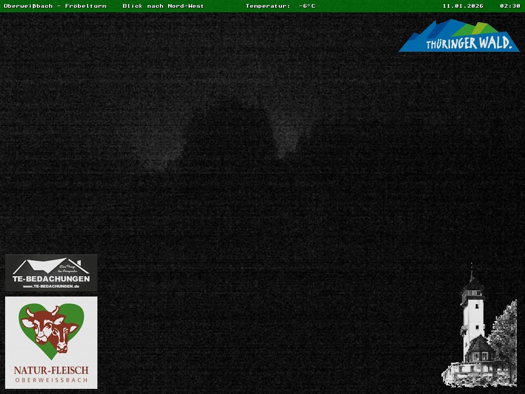 Archiv Foto Webcam Oberweissbach - Blick vom Fröbelturm