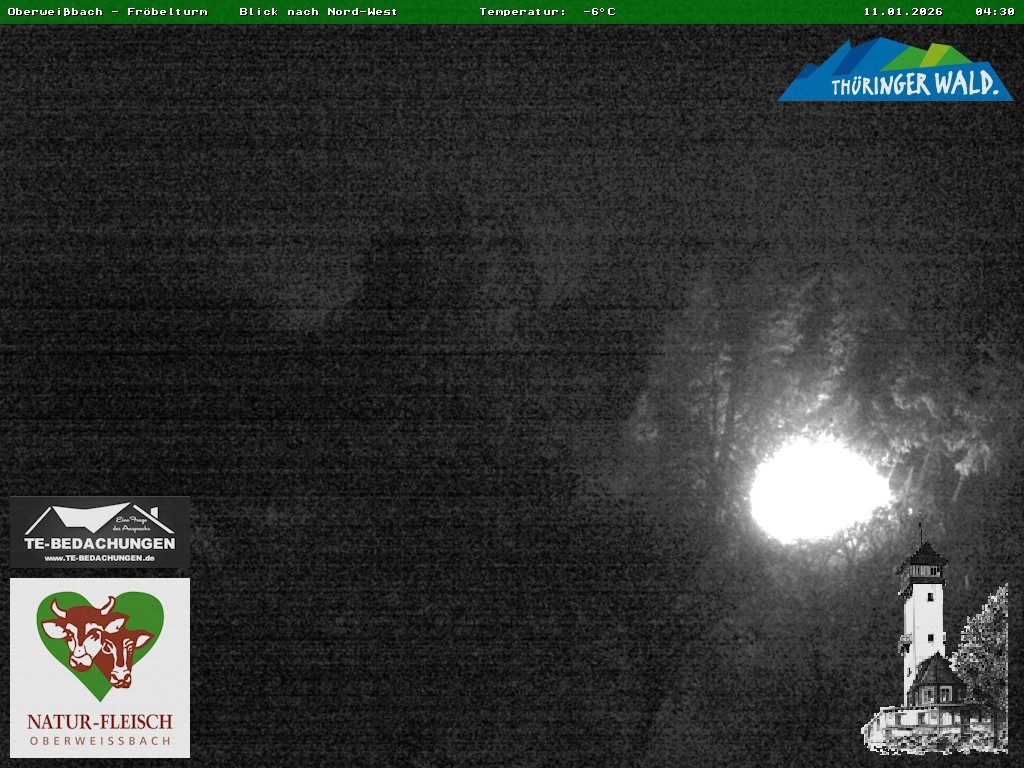 Archiv Foto Webcam Oberweissbach - Blick vom Fröbelturm