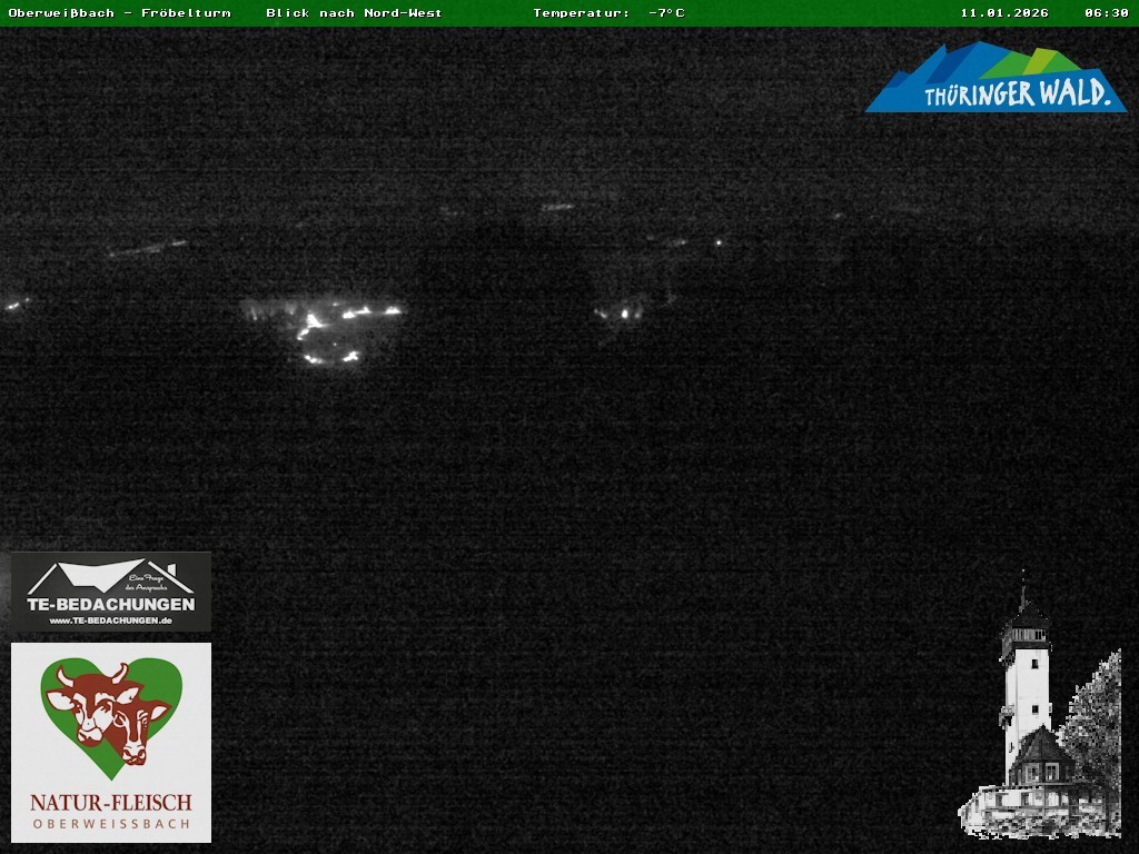 Archiv Foto Webcam Oberweissbach - Blick vom Fröbelturm