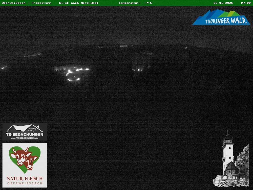 Archiv Foto Webcam Oberweissbach - Blick vom Fröbelturm