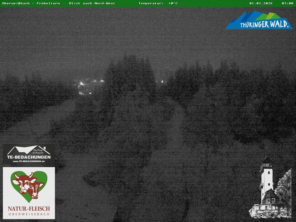 Archiv Foto Webcam Oberweissbach - Blick vom Fröbelturm