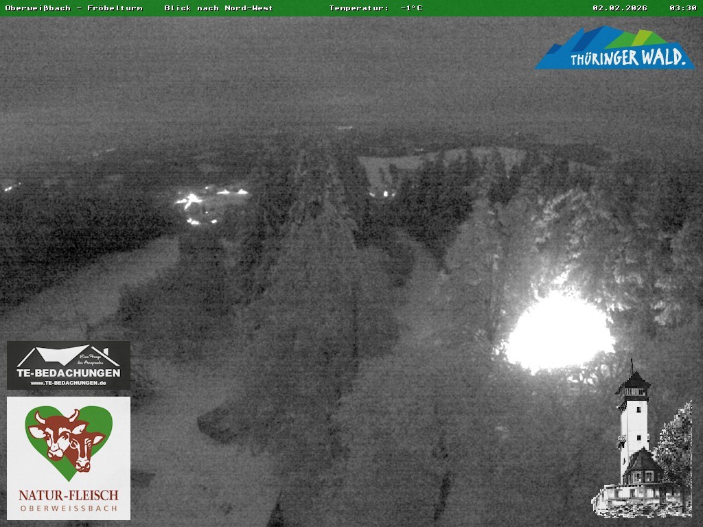 Archiv Foto Webcam Oberweissbach - Blick vom Fröbelturm