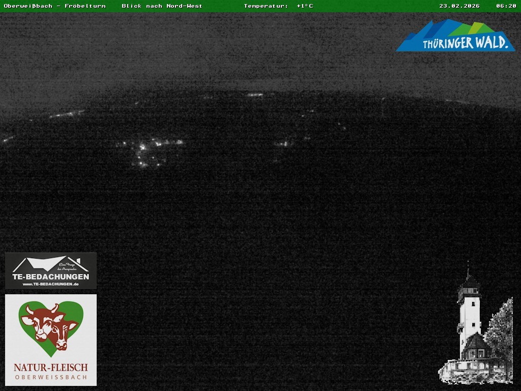 Archiv Foto Webcam Oberweissbach - Blick vom Fröbelturm