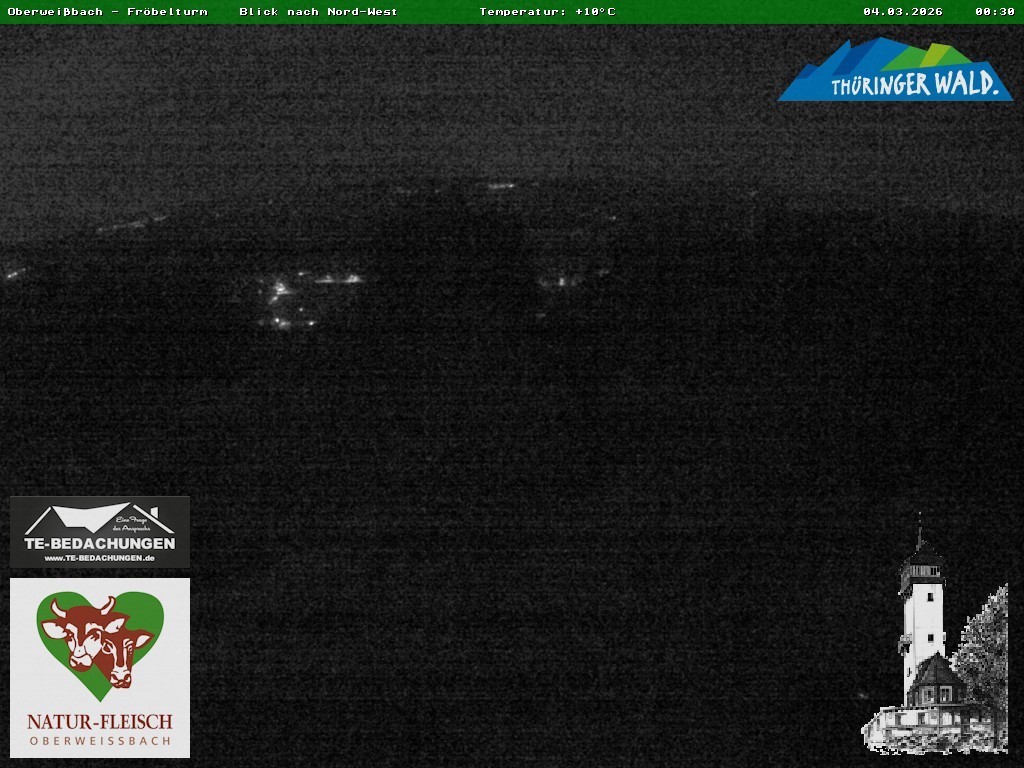 Archiv Foto Webcam Oberweissbach - Blick vom Fröbelturm