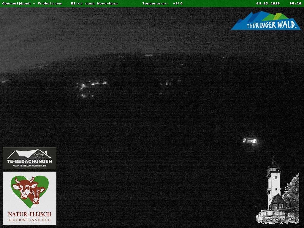 Archiv Foto Webcam Oberweissbach - Blick vom Fröbelturm
