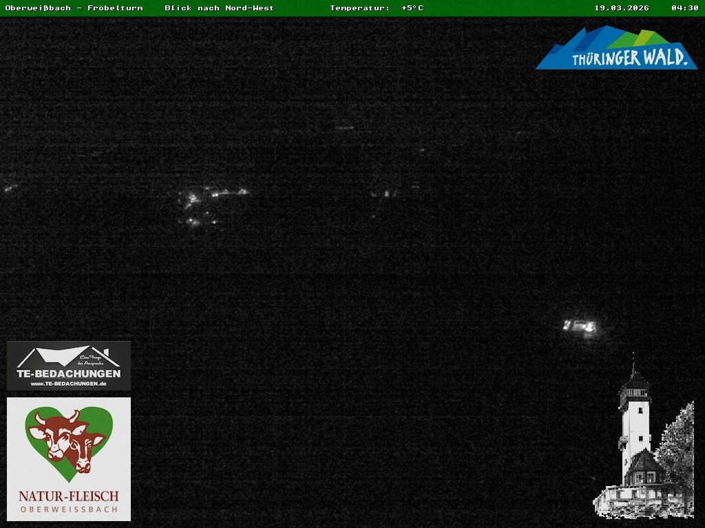 Archiv Foto Webcam Oberweissbach - Blick vom Fröbelturm