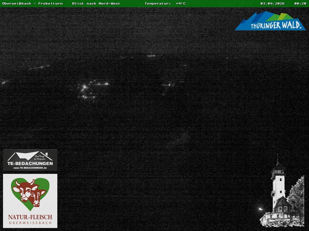 Archiv Foto Webcam Oberweissbach - Blick vom Fröbelturm