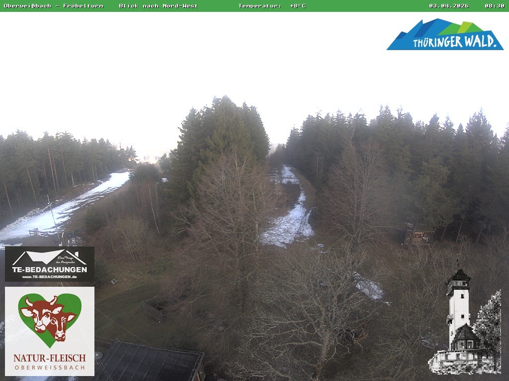 Archiv Foto Webcam Oberweissbach - Blick vom Fröbelturm