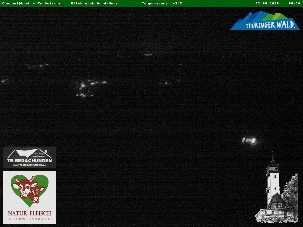 Archiv Foto Webcam Oberweissbach - Blick vom Fröbelturm