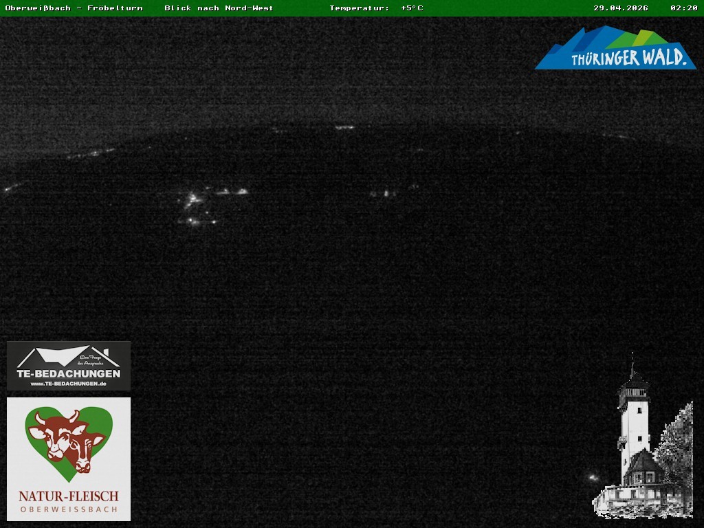 Archiv Foto Webcam Oberweissbach - Blick vom Fröbelturm