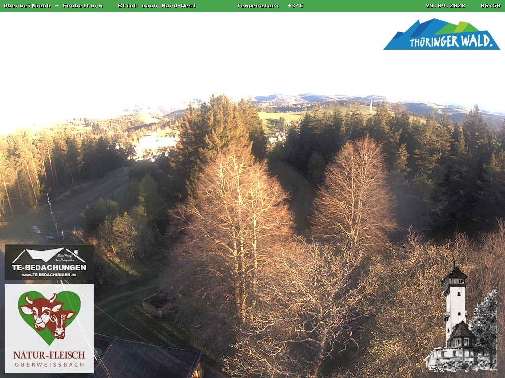 Archiv Foto Webcam Oberweissbach - Blick vom Fröbelturm