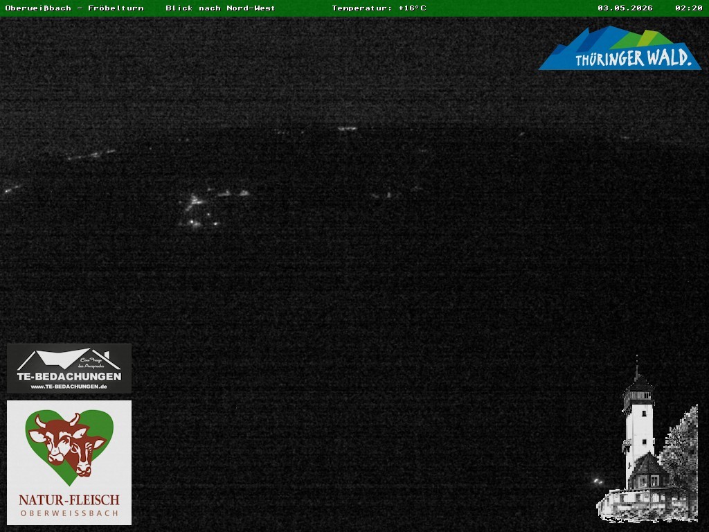 Archiv Foto Webcam Oberweissbach - Blick vom Fröbelturm